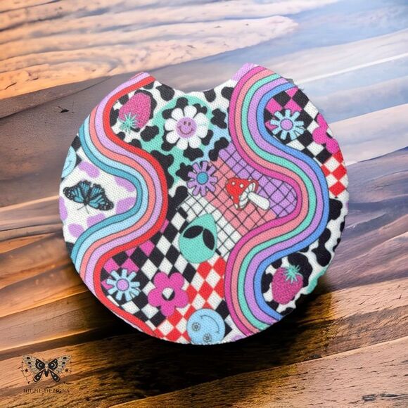 Trippy Car Coaster 2 Pack - Picture 2 of 9